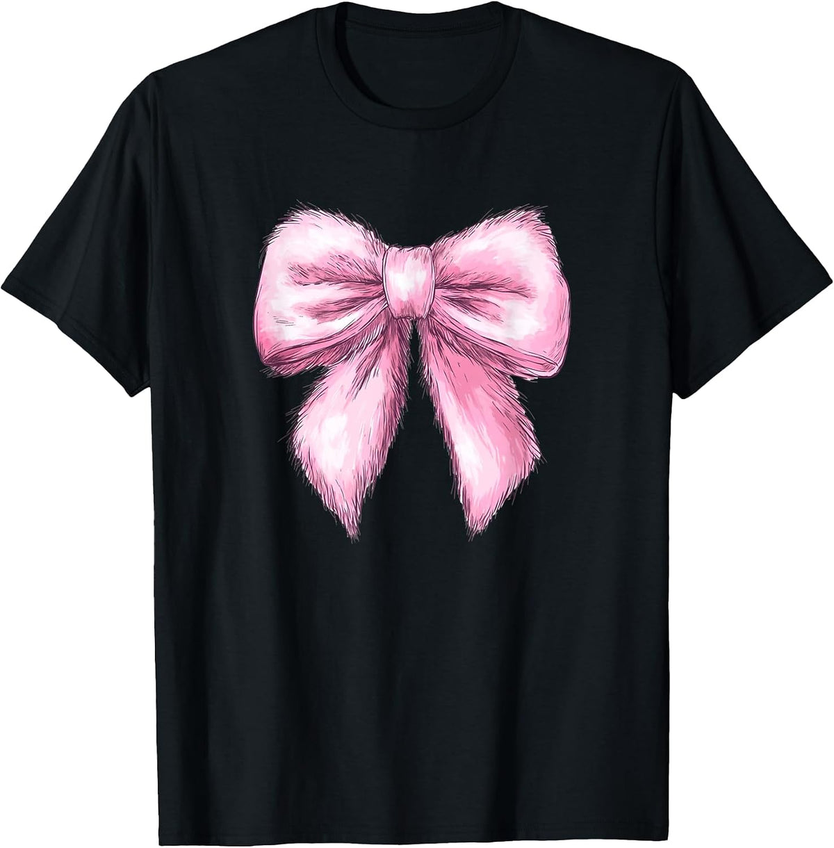 Pink Coquette Bow Christmas Girly,Bow Christmas Pink T-Shirt