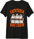 Cafeteria Boo Crew Halloween Lunch Lady Ghost Costume Premium Tri-Blend T-Shirt