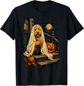 Halloween Goldendoodle Ghost Funny Spooky Doodle Dog Mom T-Shirt