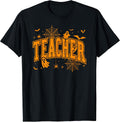 Halloween Teacher Ghosts Spooky Men Women T-Shirt