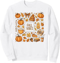 Fall Vibes Autumn Pumpkin Spice Cozy Coffee Sweatshirt