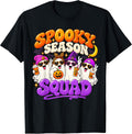 Spooky Season Squad Cute Ghost Halloween Friends Party Crew T-Shirt