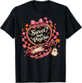 Sweet But Psycho Funny Halloween Retro Heart Mirror Knife T-Shirt