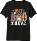 Unit Secretary Boo Crew Funny Ghost Halloween Costume Premium Tri-Blend T-Shirt