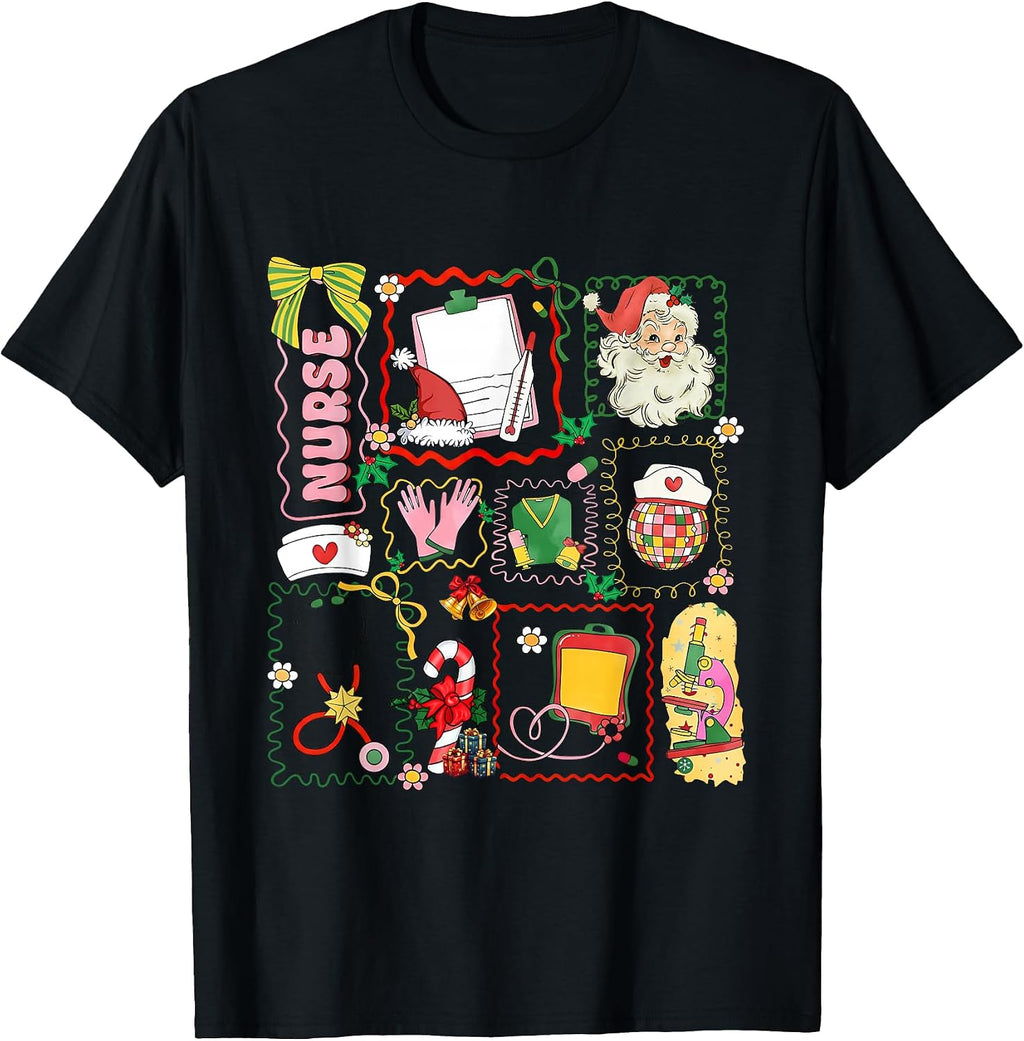 ER CNA Nurse Winter, Merry Christmas, Cute Nurse Christmas T-Shirt