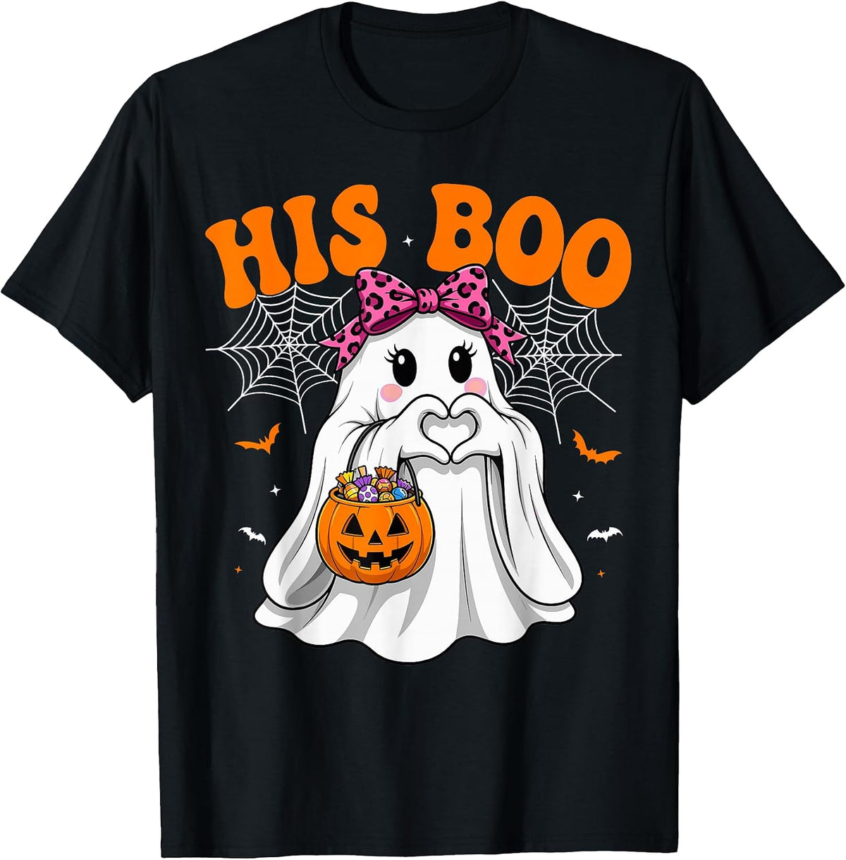 I'm Her Boo Matching Couples I'm His Boo Halloween Couple T-Shirt