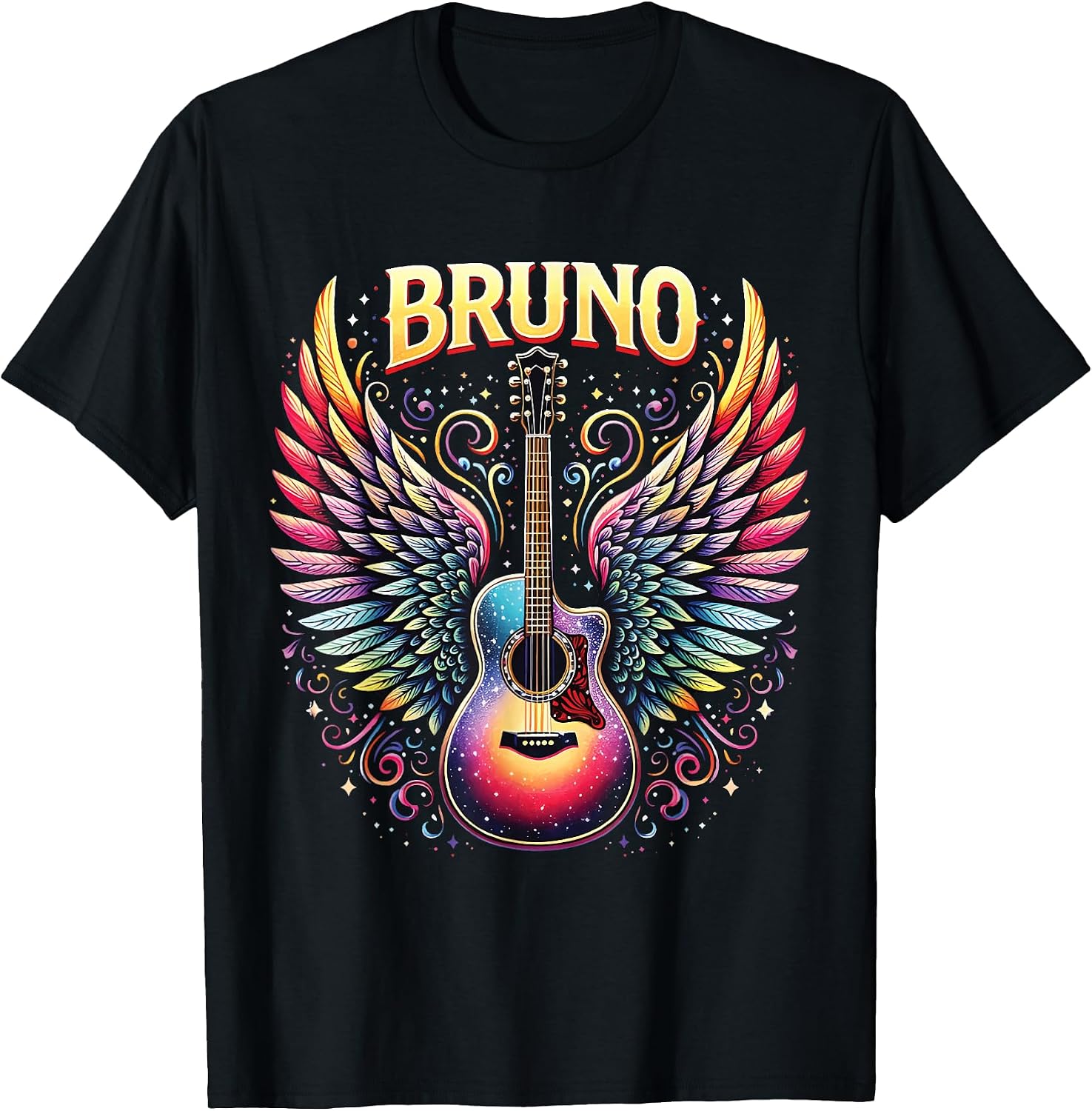 Personalized Name I Love Bruno 80's Groovy Apparel