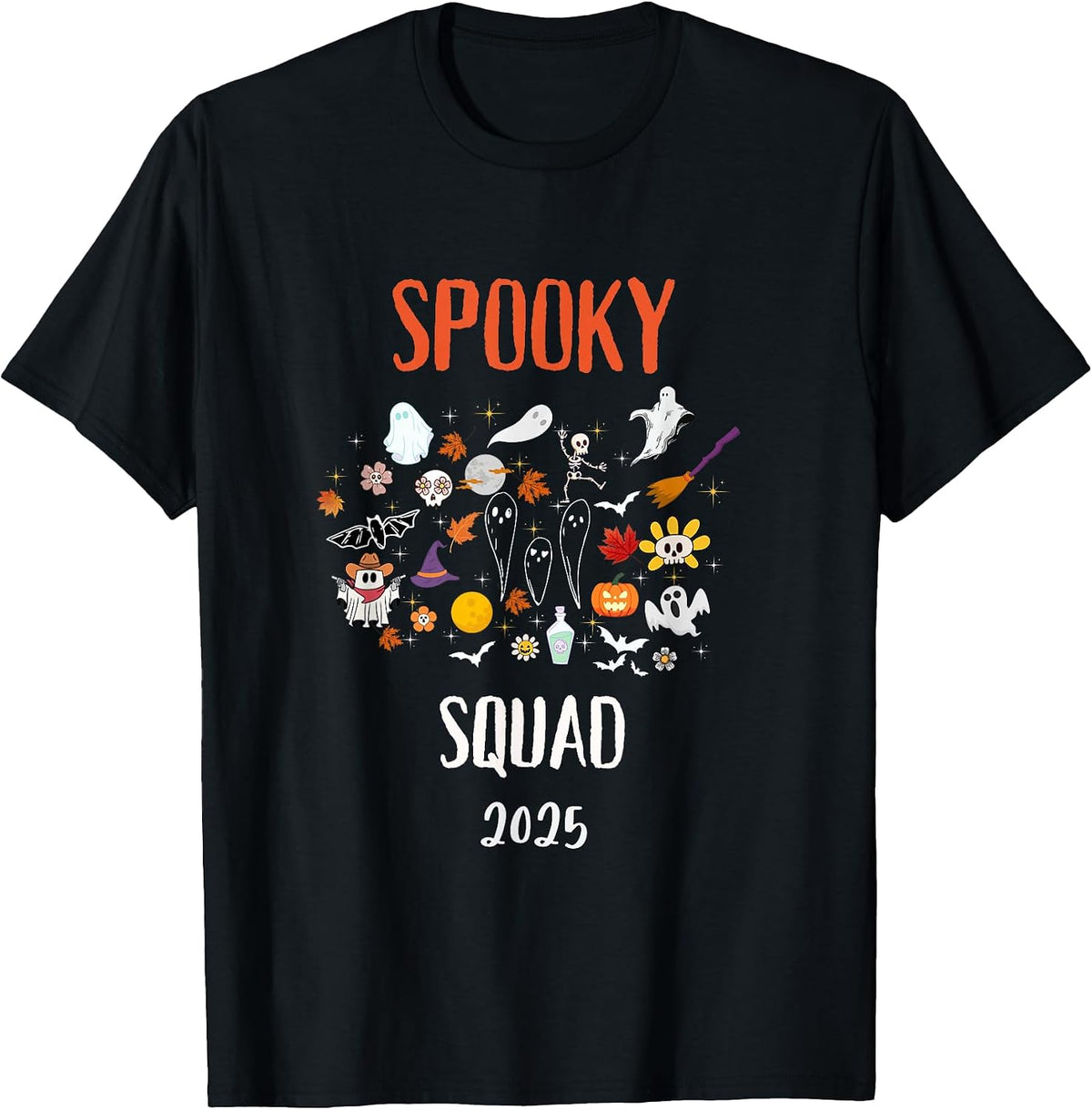 2025 Spooky Squad Matching Family Halloween T-Shirt
