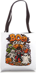 Raccoon Boo Crew Halloween Matching Family Monster Group Tote Bag