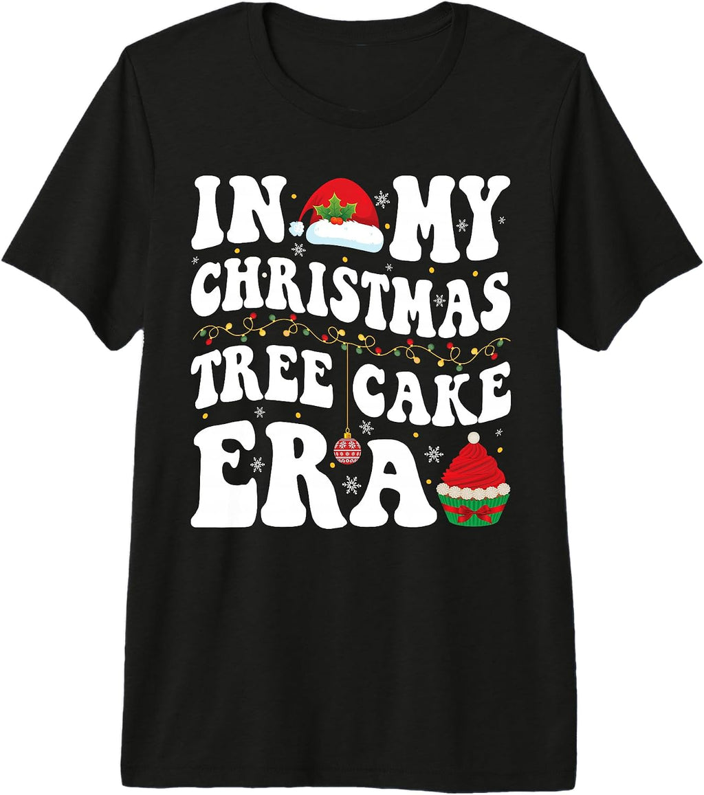 In My Christmas Tree Cake Era Cute Holiday Merry Xmas Women Premium Tri-blend T-Shirt