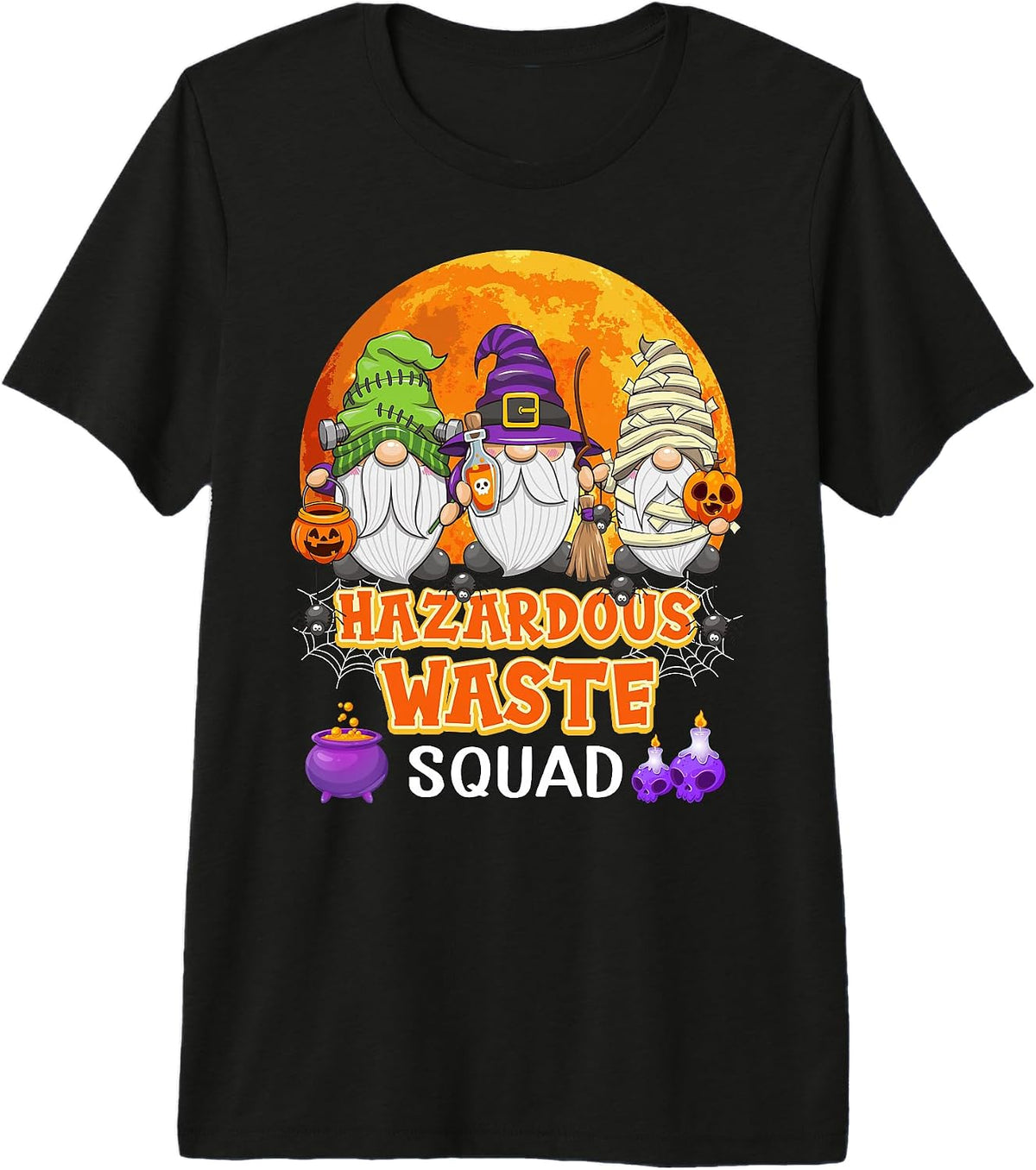 Hazardous Waste Squad Halloween Manager Gnome Matching Premium Tri-Blend T-Shirt
