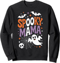 Funny Halloween Ghost Theme For Spooky Mama Moms In Fall Sweatshirt