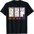 Night Shift Boo Boo Crew Stamp Ghost Nurse Halloween Nursing T-Shirt