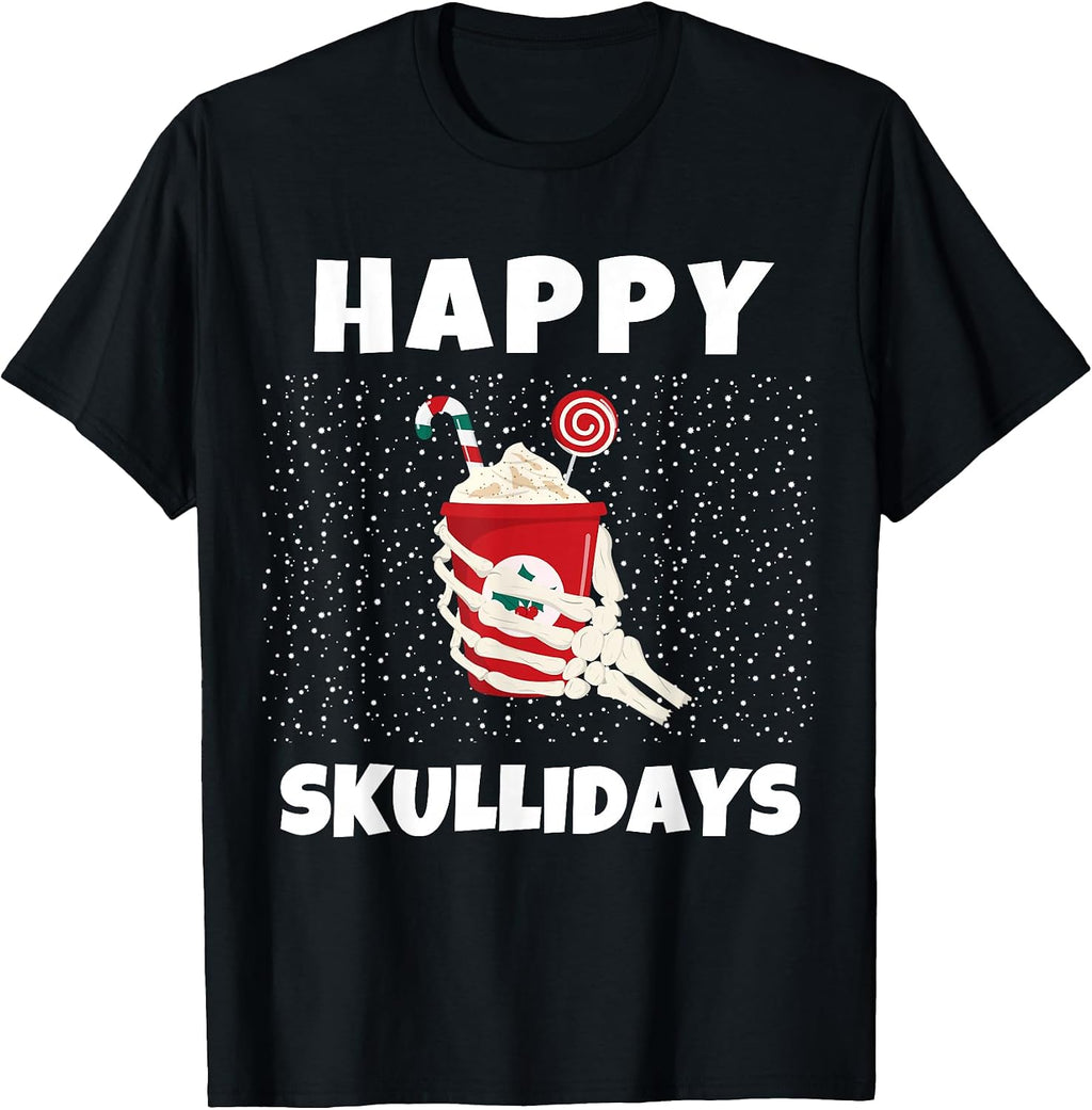 Happy Skullidays - Funny Christmas Skeleton Coffee
