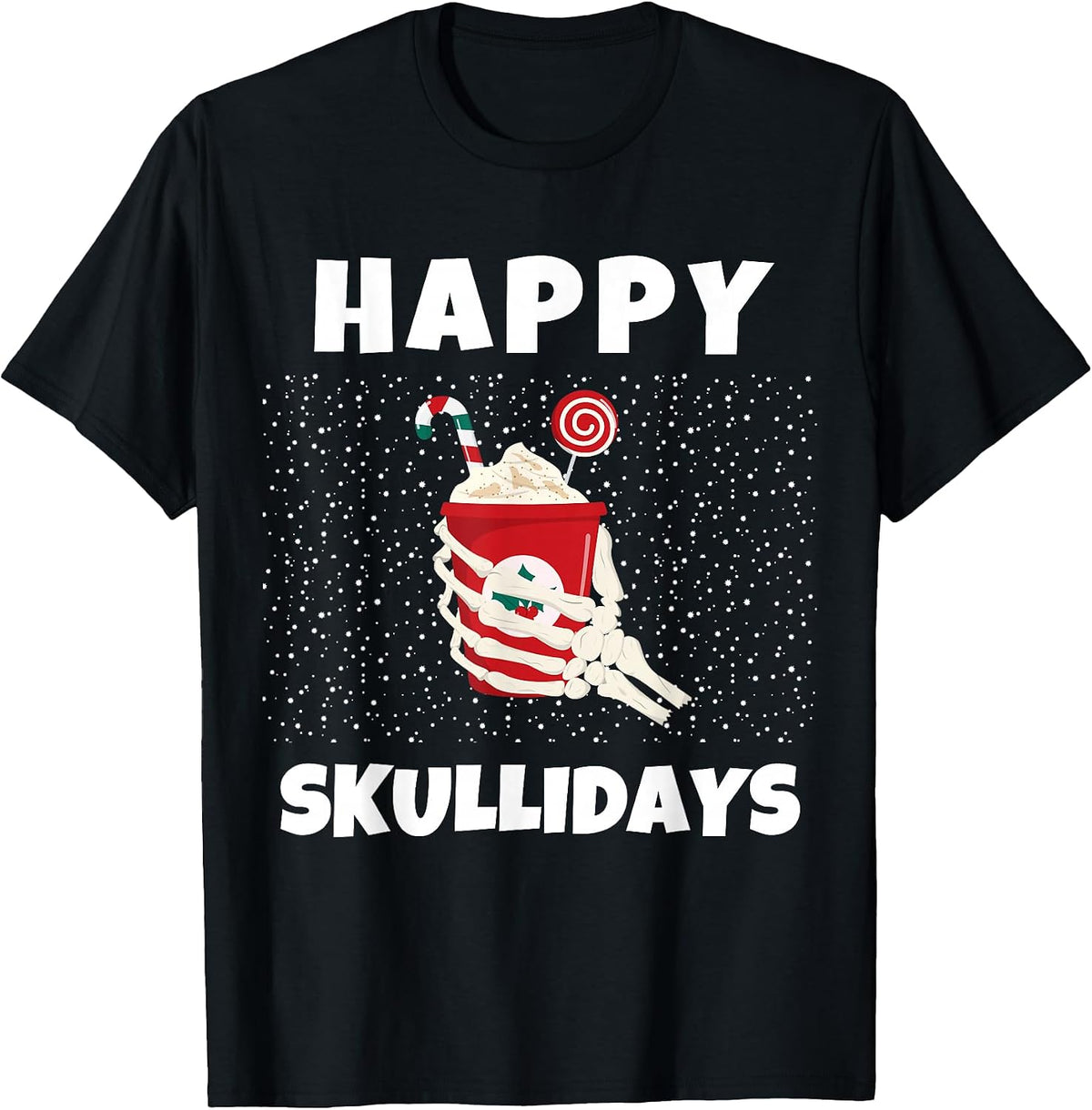 Happy Skullidays - Funny Christmas Skeleton Coffee