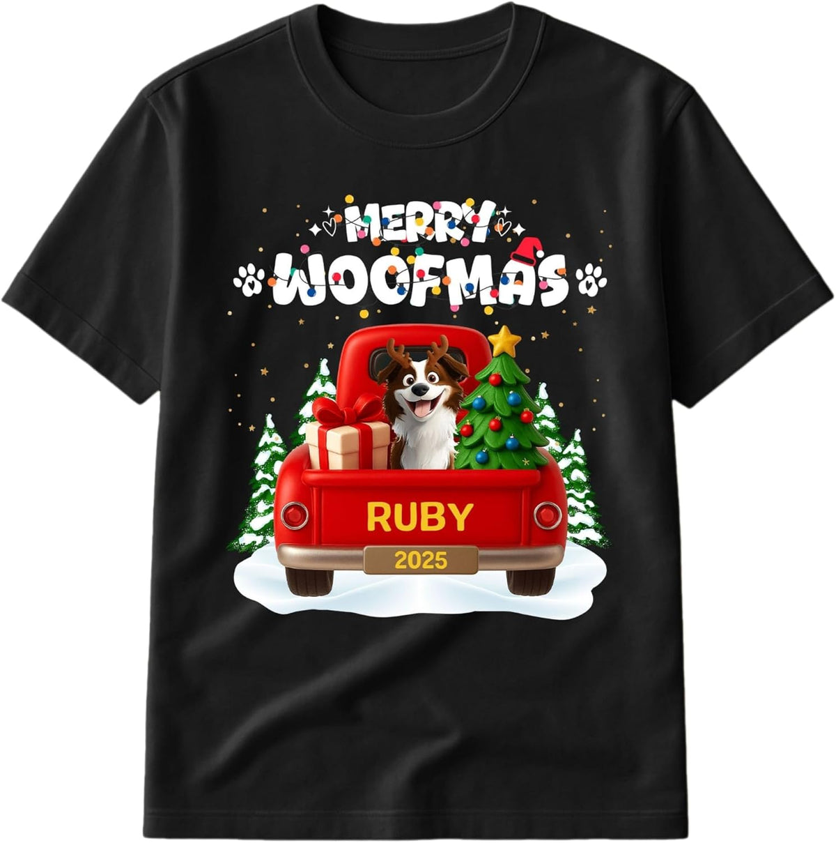 Christmas T-Shirt Gift for Men Women Pet Lovers Dog Parent Cat Mom Dad Sweater Apparel on Holidays Shirt Outfit
