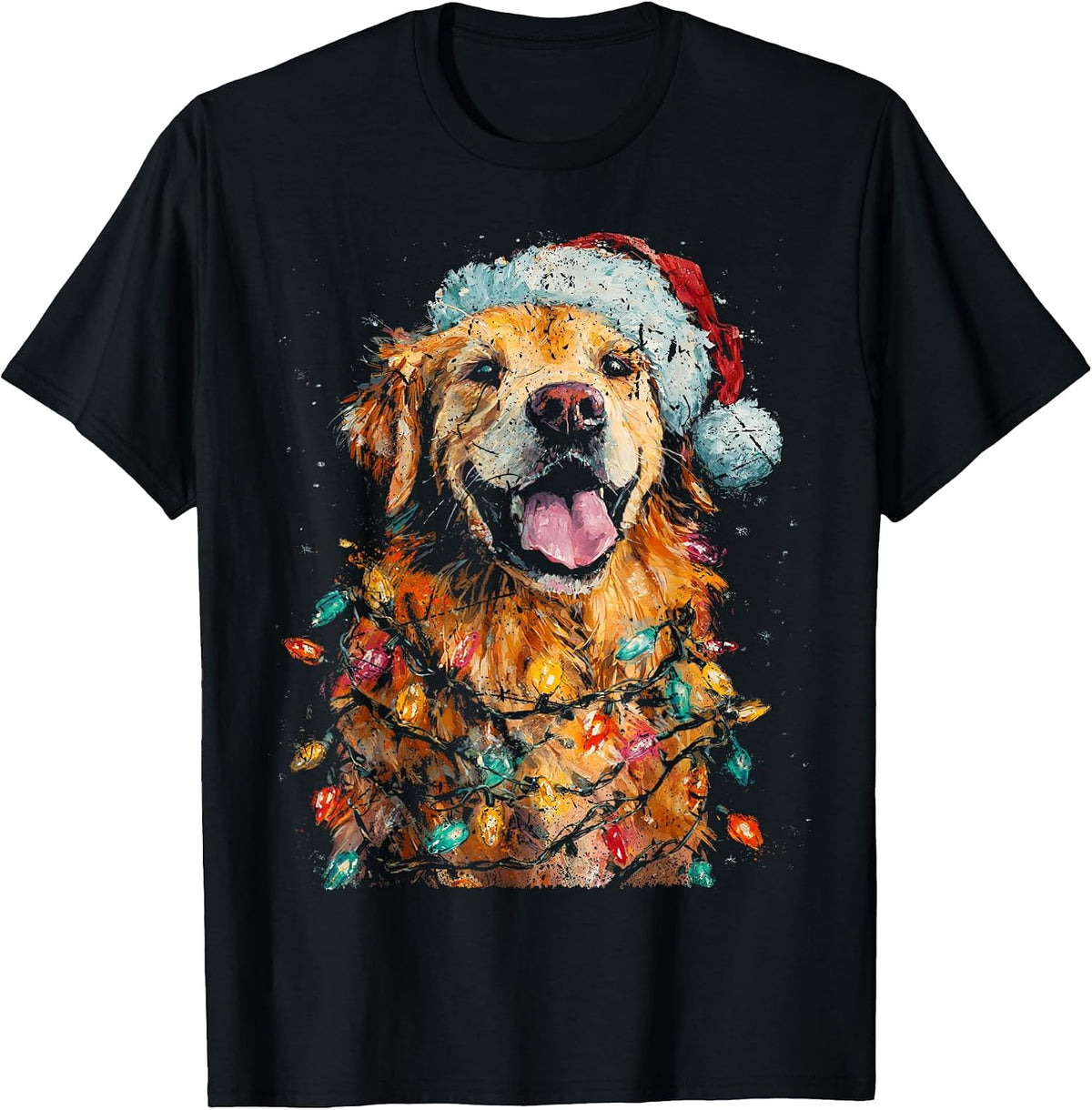 Christmas Golden Retriever Dog T-Shirt