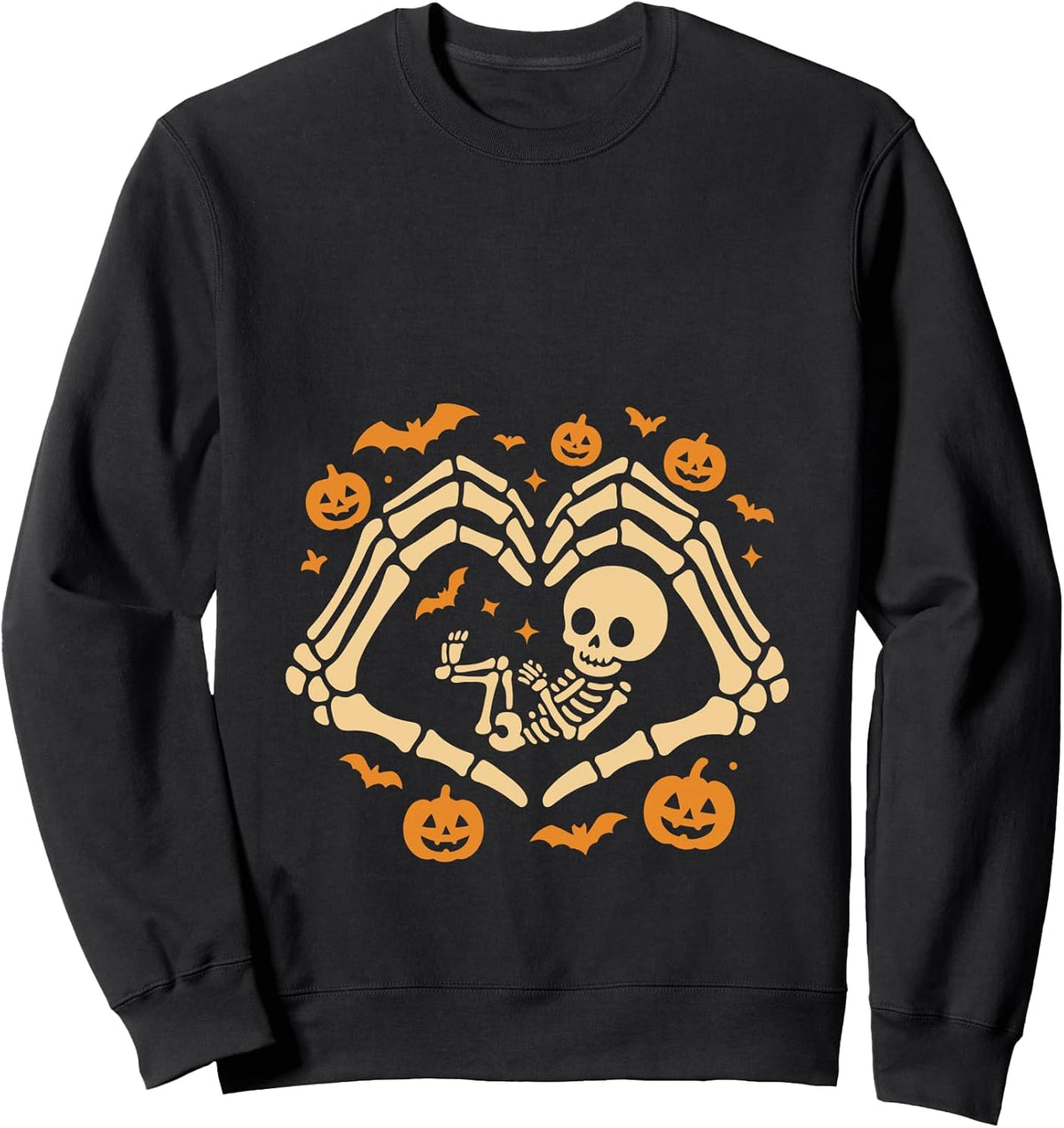 Pregnant Mom Baby Halloween Costume Skeleton Pregnant Mom Sweatshirt