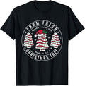 Farm Fresh Christmas Tree Cakes Retro Xmas Tree Farm Pajamas T-Shirt