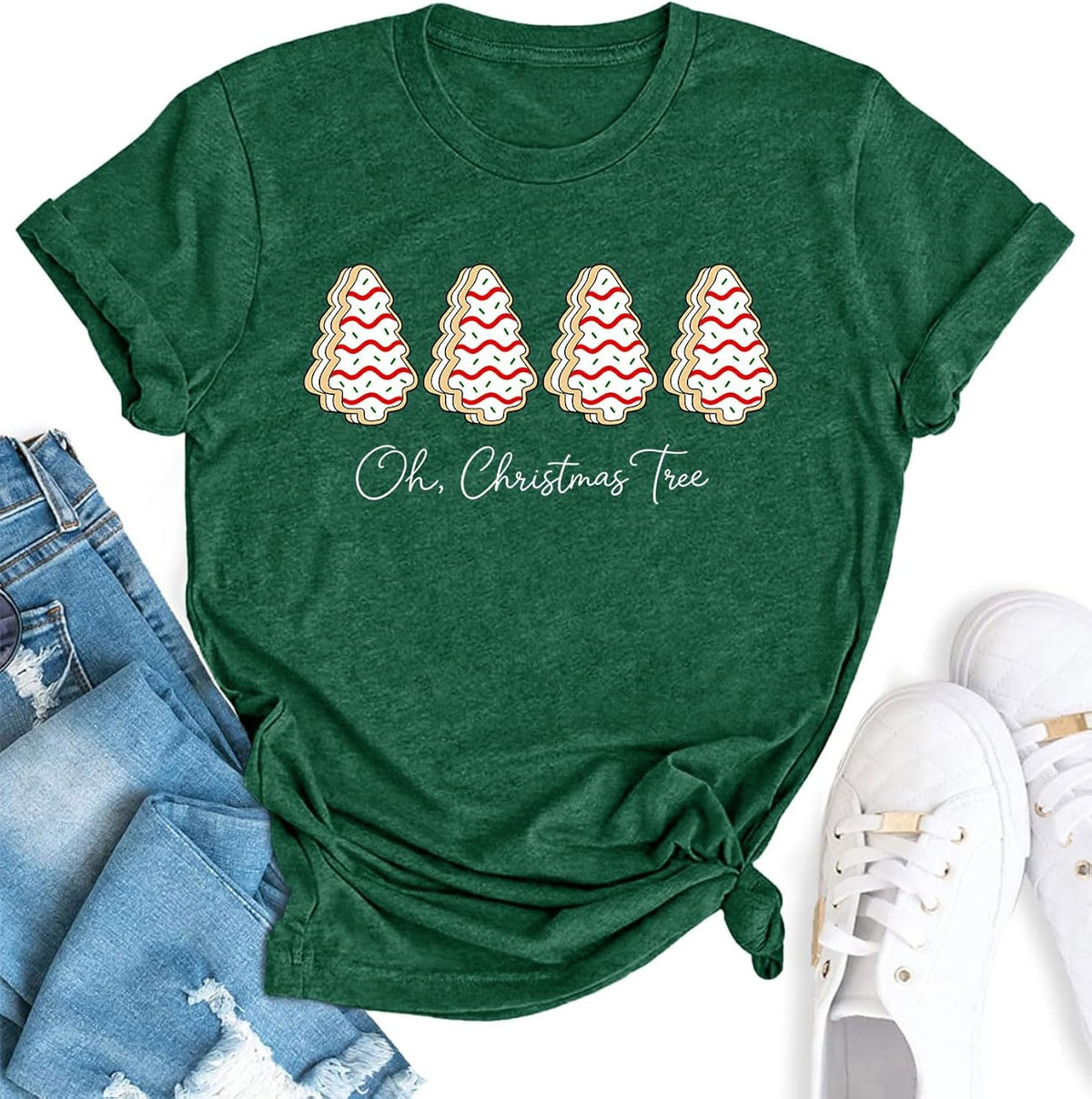 Christmas Shirts for Women Funny Holiday Top Xmas Graphic Clothes