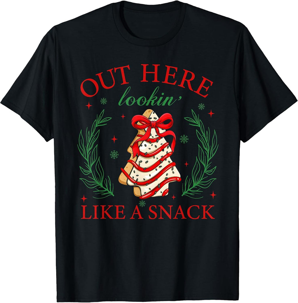 Out Here Lookin' Like A Snack Debbie Cakes Christmas Tree T-Shirt