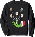 Funny Christmas Lights EKG Leads Cheat Sheet Nurse Christmas Sweatshirt