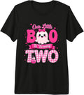 Our Little Boo is Turning Two 2nd Birthday Girl Cute Ghost Premium Tri-Blend T-Shirt