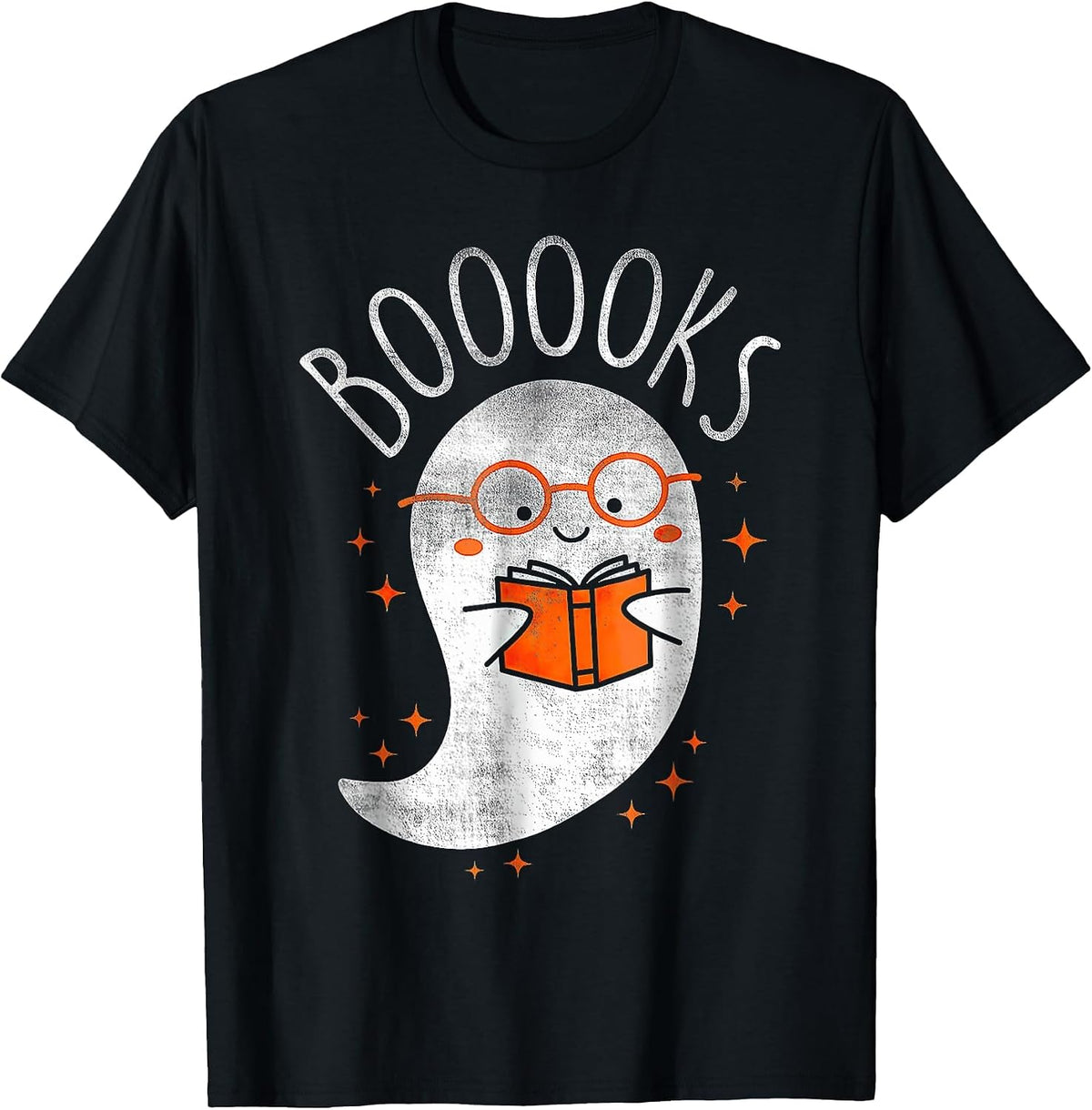 Halloween Cute Ghost Book Reading Teacher T-Shirt