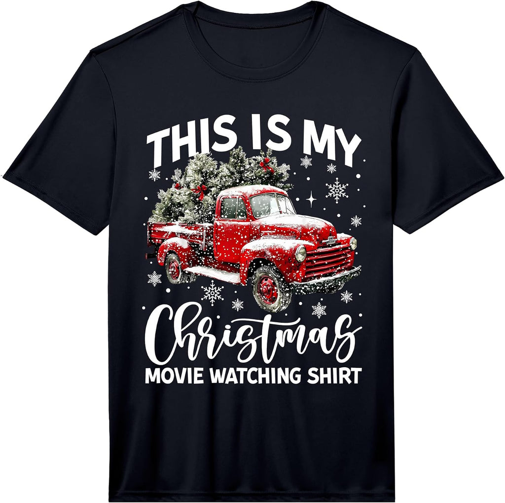This is My Christmas Movie Watching Shirt Red Truck Vintage Performance T-Shirt