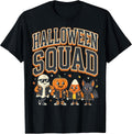 Halloween Squad Ghost Pumpkin Candy Corn Cat T-Shirt