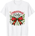 Coquette Bow Christmas Girly T-Shirt