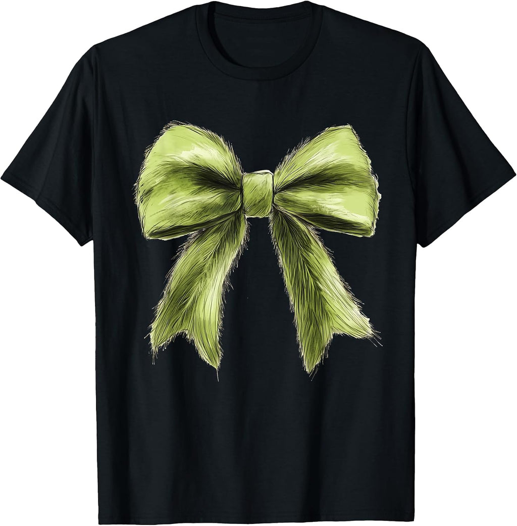 Coquette Bow Christmas Women Xmas Coquette Bow Christmas T-Shirt
