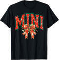 Cute Mini Coquette Bow Christmas Retro Xmas Bright Women T-Shirt