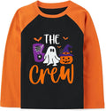 Kids Halloween Shirts Skeleton Ghost T Shirt Boys Boo Tees 3-11T