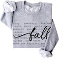 Fall Words Sweatshirt Cozy Season Sweatshirt Fall Vibes Sweatshirts