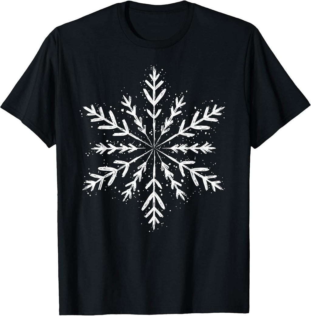 Snowflake Winter Christmas Family Matching Xmas Holiday T-Shirt