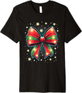 Christmas Coquette Bow Xmas Santa Bow Coquette Xmas Premium T-Shirt
