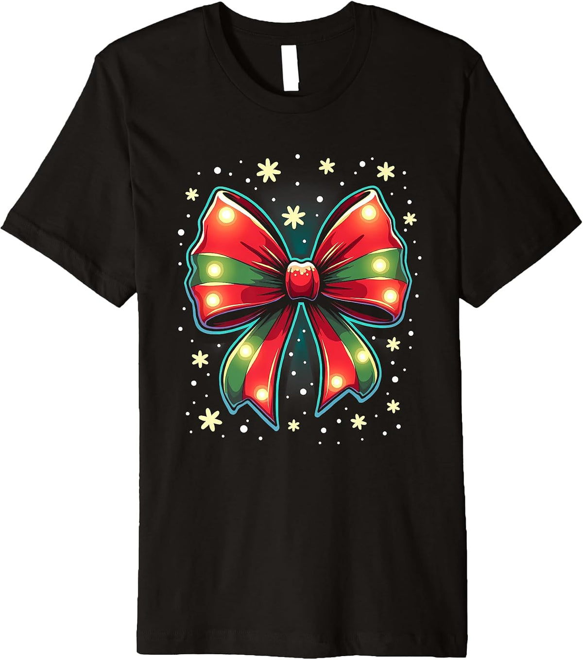 Christmas Coquette Bow Xmas Santa Bow Coquette Xmas Premium T-Shirt