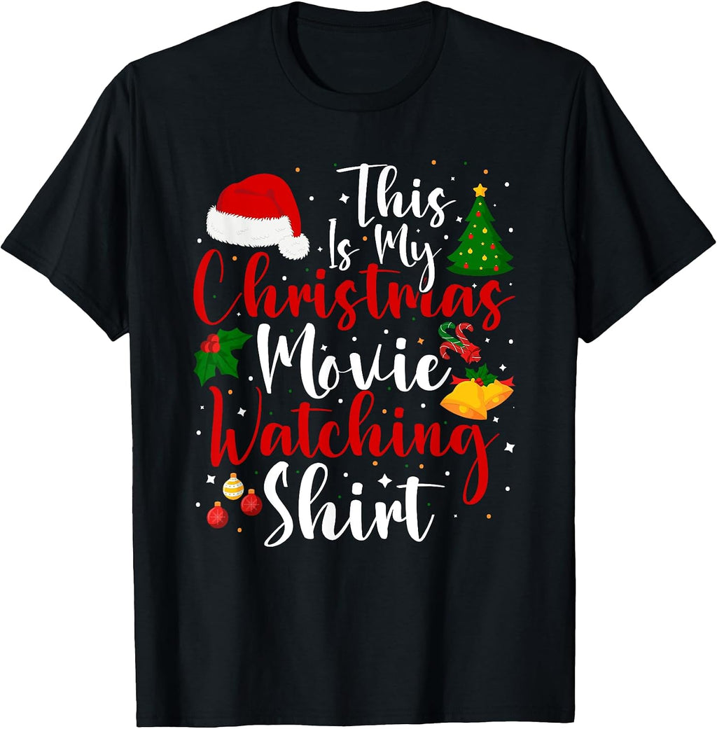 Funny This Is My Christmas Movie Watching Family Matching T-Shirt