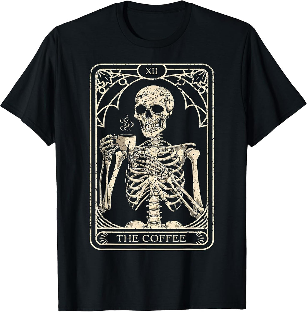 Skeleton Coffee Meme T-Shirt