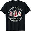 Vintage Farm Fresh Christmas Tree Cookies Holiday Baking Art T-Shirt