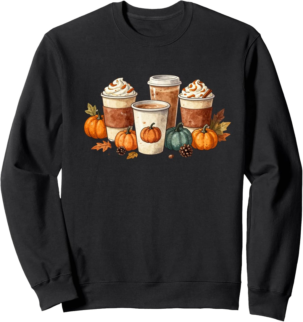 coffee and pumpkins fall Sweatshirt