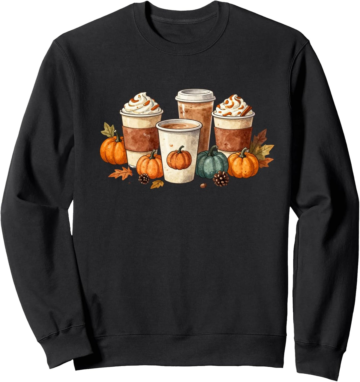 coffee and pumpkins fall Sweatshirt