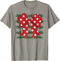 Coquette Christmas Red Polka Dot Bow Matching Family Pajama T-Shirt