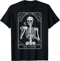 Skeleton Drinking Coffee T-Shirt
