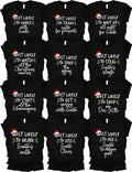 Matching Family Christmas Shirts - 100 Quotes Most Likely to Christmas Shirts for Family - Funny Pajamas Holiday Vacation Outfit - Friends T-Shirt Multicolor