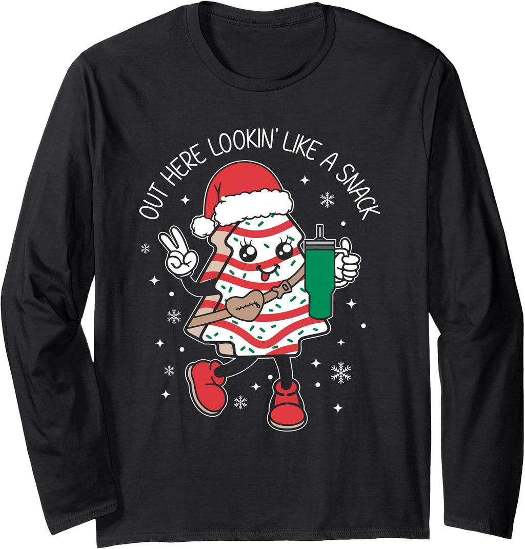 Out Here Looking Like A Snack Christmas Tree Cake