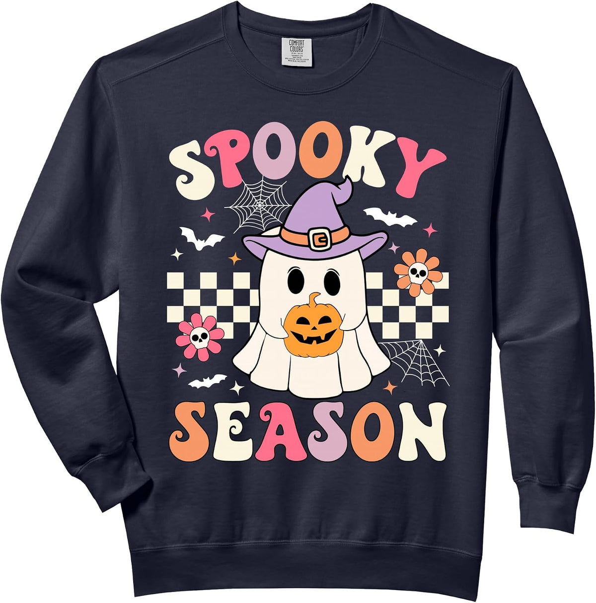 Cute Ghost Spooky Season Retro Halloween Design