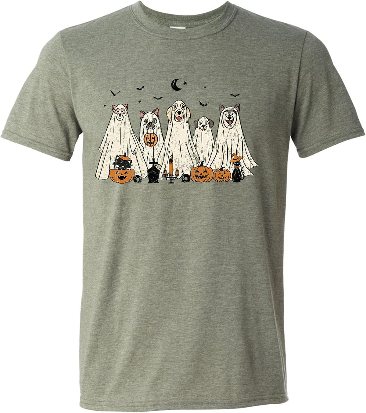 Ghost Animal Funny Spooky Pet and Farm Halloween Costume Graphic Tee