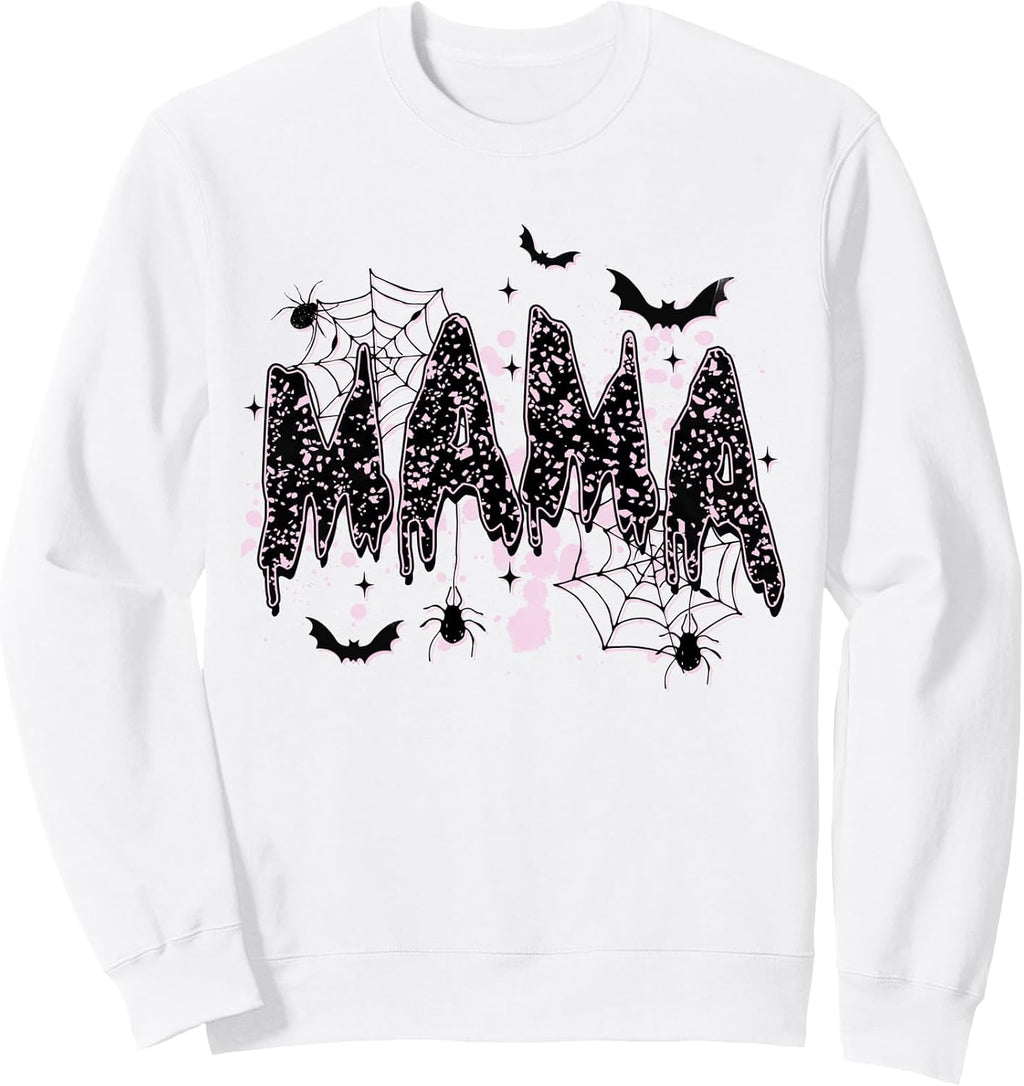Spooky Mama Halloween Fall Mom Life Motherhood Autumn Season Sweatshirt